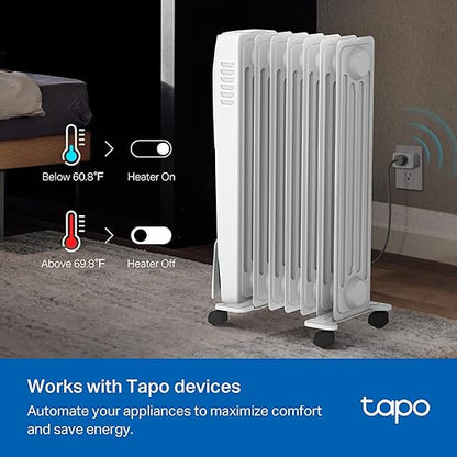 Tapo Smart Temperature and Humidity Monitor, 2.7" E-Ink Display, Swiss-Made Sensor, Real-Time Notification, Visual Graphics, Hub Required, White (T315)
