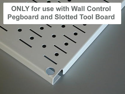 Wall Control 3in Reach U-Hook Accessory “U” Shaped Slotted Metal Pegboard Hook Pegboard and Slotted Tool Board – Red