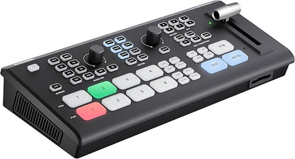 Osee GoStream Deck Pro HDMI Live Stream Switcher, Video Mixer Switcher 6 HDMI, 2 USB, 8 Macro Buttons, MultiSource, Three Streams Simultaneously, Phone Out, UVC & NDI Updatable