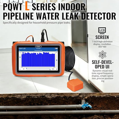 PQWT-L30 Home Use Pipeline Water Leak Detector with Square Sensor
