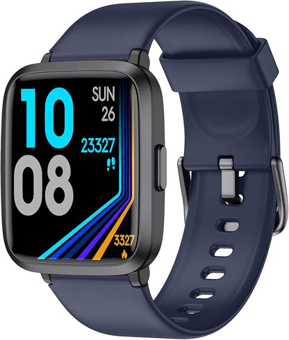 LIVIKEY Fitness Tracker Watch with Heart Rate Monitor, Activity Tracker with Pedometer, Sleep Monitor, Calories & Step Counter, IP68 Waterproof Smart Watches for Women Men Fitness Watch for Sports