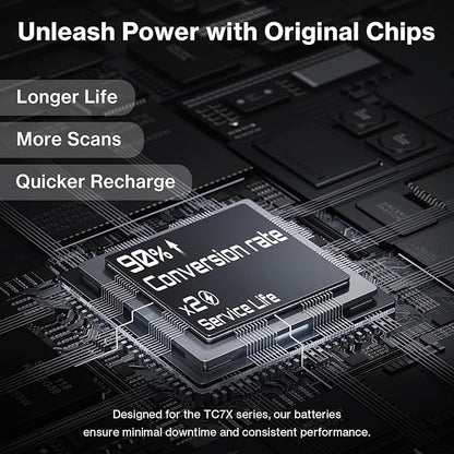 Replacement Battery for Zebra for Symbol TC77 TC70 TC75 TC72 TC70X TC75EK TC75AH TC75GK TC700H TC700K TC77HL TC75x TC720L TC75FK Handheld Barcode Scanner BTRY-TC7X-46MPP-01 / BT-000318