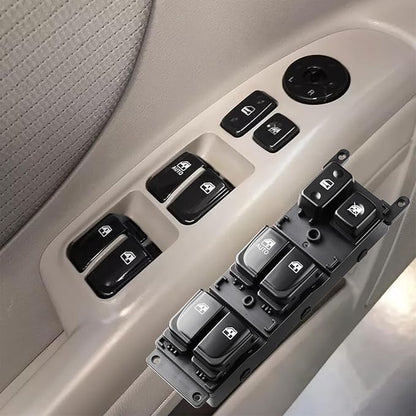 SCHUSSPART Front Left Driver Side Master Power Window Control Switch Button with Door Lock Switch Compatible with Hyundai Sonata 2006-2008 L4 V6 2.4L 3.3L Replaces# 935703K010 935703K010QS 1S9314