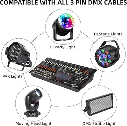 Ygybeyond DMX 1024Controller, DMX512, 1024 channel Controller, Stage Lighting Equipment & Accessorie For Dj, Ktv, Large Concert, DMX Light Controller (1024 channel DMX-1024)