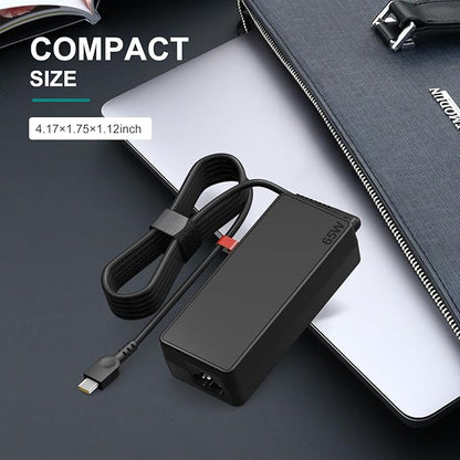 65W USB-C Laptop Charger Compatible with Lenovo Yoga,Chromebook,ThinkPad T490 X380 L490 E480, ADLX65YDC3A ADLX65YLC3A 65w Laptop Adapter