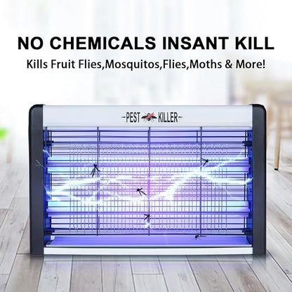 20W Electric Indoor Bug Zapper, Mosquito Trap with UV Light, Insect Killer Eliminator for Home, Office, Restaurant