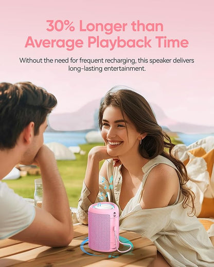 Portable Bluetooth Speaker Valentines Gifts For Him: Powerful Crystal Clear Sound/Romantic Light/IPX5 Waterproof/All Day Playtime/BT 5.3/TWS Paring,Small Wireless Speaker for Outdoor|Travel|Date Night