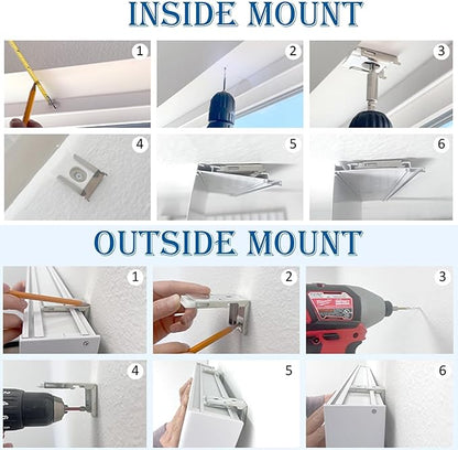 COOLWINDS Motorized Zebra Blinds for Windows Cordless Electric Curtains with Remote Control Blackout Shades Custom Smart Blinds Compatible with Alexa Google Home(Blackout White,W46 X 72in)