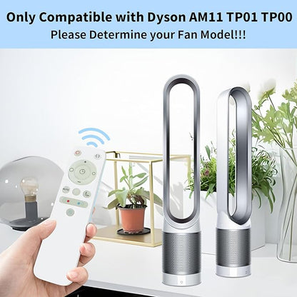LUNOAOA Upgrade Glowing Remote Control Replacement No Setup for Dyson Fan AM11 TP00 TP01 with Magnetic