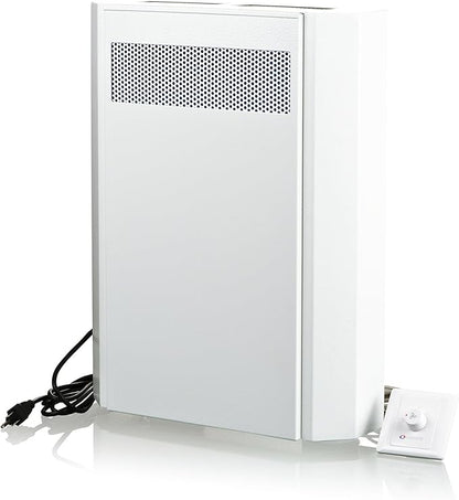 VENTS-US Micra 60 Kit – Ductless Wall Mount HRV Ventilation Fan with Included Mounting Kit Circulates Fresh Air In, Stale Air Out Reducing Heating Costs