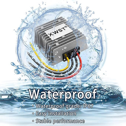 DC DC 12V to 19V 15A Step-up Module,Boost Converter 9V-13V to 19V Voltage Regulator,Waterproof Power Adapt 285W 19V Volt Transformer Module (12V to 19V 15A)