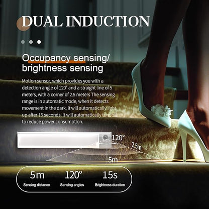 ZSYZDL Under Cabinet Lights, Motion Sensor Light Indoor,Motion Sensor Night Light,White LED Under Counter Fixture, 7-Color Ambient Lighting, Glow lamp,Auto On/Off,Wall Sconce for Bedroom,Staircase