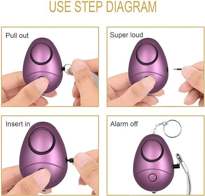 KOSIN Safe Sound Personal Alarm, 6 Pack 140DB Personal Security Alarm Keychain with LED Lights, Emergency Safety Alarm for Women, Men, Children, Elderly1