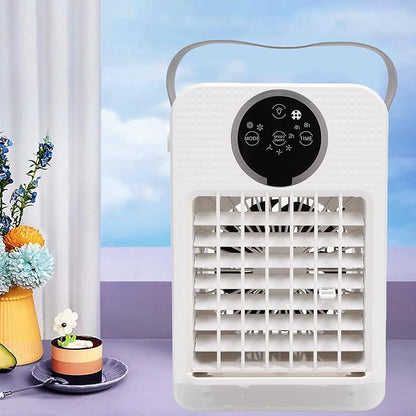 Marhynchus 4 in 1 Portable Air Conditioner, 700ML Evaporative Cooler with 3 Speeds 7 Colors Light 2-8h Timer for Room Office Car Camping