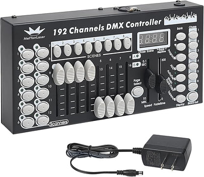DMX Controller DMX Console,192CH Dmx512 Console Controller Panel Use for Editing Program of Stage Lighting Runing