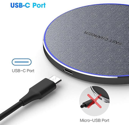 Fast Wireless Charger,20W Max Wireless Charging Pad Compatible with iPhone 16/15/14/13/12/SE/11/11 Pro/XS Max/XR,AirPods;FDGAO Wireless Charge Mat for Samsung Galaxy S25/S24/S23/Note,Pixel/LG
