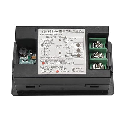 DROK DC 4.5-100V Digital Voltmeter Ammeter Multimeter Panel, DC Amp Meter Voltage Meter, Current Meter 0-50A Volt Tester, LED Display Voltage Gauge for Automotive Motor Battery