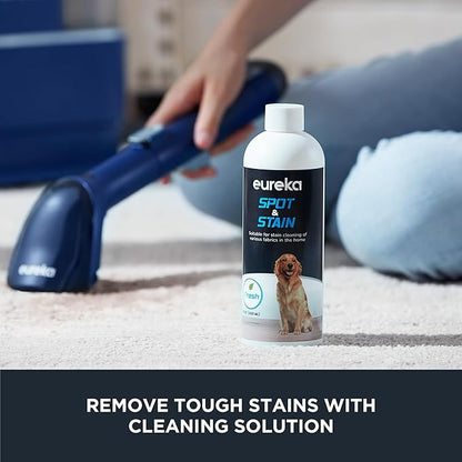 EUREKA Portable Carpet and Upholstery Cleaner, Spot Cleaner for Pets, Stain Remover for Carpet, Area Rugs, Upholstery, Coaches and Car, 50.7oz Large Water Tank, NEY100 with Cleaning Formula, Blue