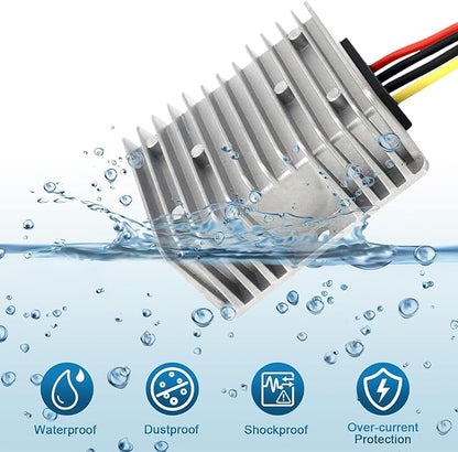 18V to 12V 20A 240W DC-DC Buck Converter, Heavy Duty DC Step-Down Voltage Regulator for Cars, Trucks, LED Lighting, CCTV, Navi & DIY Projects(Input 17-36V)