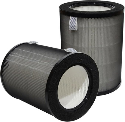 PUREBURG DR-HPA019 Replacement Filter Compatible with Dreo MC710S Air Purifier Tower Fan 45" 2-in-1,2-Pack H13 HEPA Activated Carbon Air Clean Dust VOCs Odor