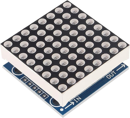 ACEIRMC 5PCS MAX7219 8x8 Dot Matrix LED Display Module 5V MCU Control MAX7219 88 LED Dot Matrix DIY Kit (B)