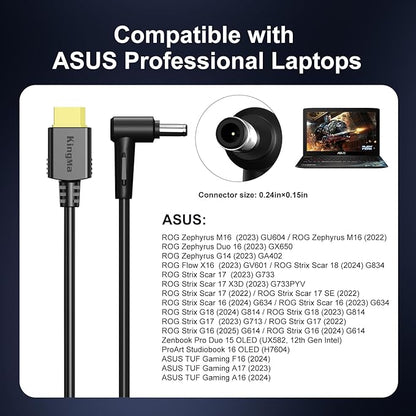 330W ASUS ROG Strix Scar 18 Gaming Laptop Charger, 3-Port PD 3.0 (20V/16.5A) ROG Zephyrus Fast Charging Adapter Compatible with ROG Strix Scar 16/17/18, Zephyrus M16 GV601/Duo 16 GX650