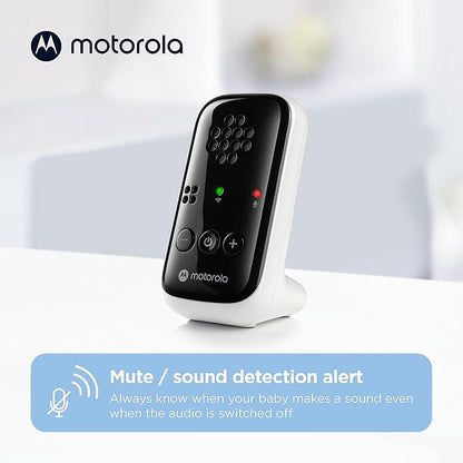 Motorola Nursery Baby Monitor, 1000ft Range PIP10 Audio Only, No WiFi Needed, Cry Detection, Alert Light, Portable Parent Unit for Easy Monitoring