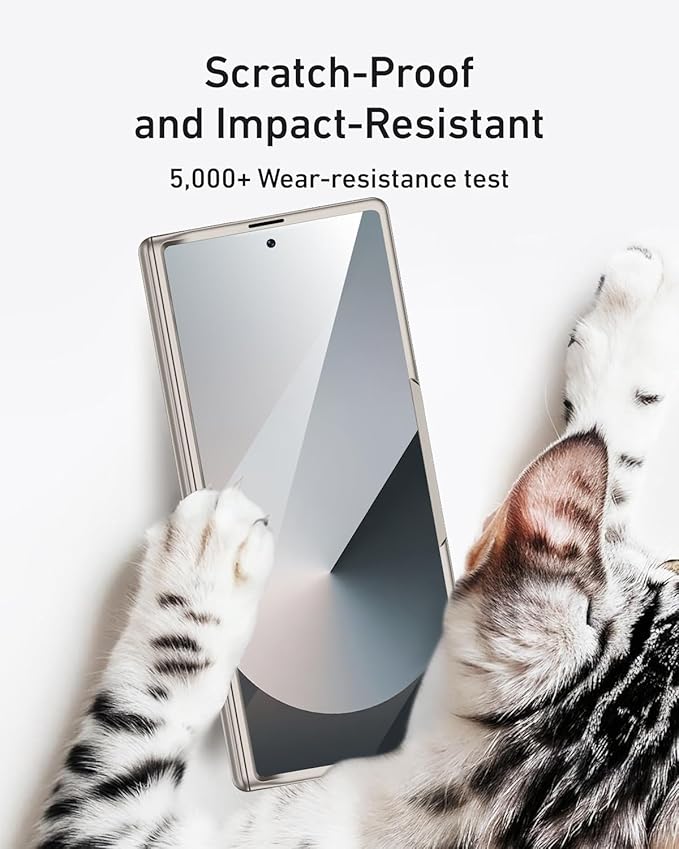 Miimall for Samsung Galaxy Z Fold 7 Case with Privacy Screen Protector, Built-in Adjustable Kickstand & Magnetic Hinge Protection All-Inclusive Protective Case for Galaxy Z Fold 7 5G Titanium Grey