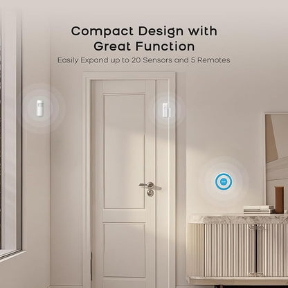 PGST Wifi Home Alarm System,Smart Home Security Systems with Instant Tuya App Alerts,8 PCS Door Alarm Kits Siren Hub with Motion and Door Sensors,Remote,Work with Alexa for Villa,Apartment,Kids Safety