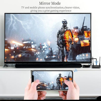 Wireless HDMI Transmitter and Receiver 4K Kit, Full HD 4K Wireless Presentation Equipment HDMI Adapter, Plug and Play Streaming Media. Laptop, Dongle, PC, Smart Phone to HDTV/Projector 165FT/50M