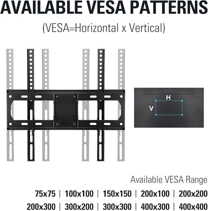 Mounting Dream TV Wall Mount for Most 32-65 Inch TV, Full Motion TV Mount with Dual Arms, Wall Mount Bracket with Swivel and Tilt, Fits 16", 18", 24" Studs, Max VESA 400x400mm, 99 LBS, MD2380-24K