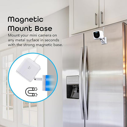 Geeni Mini 1080P Indoor/Outdoor Security Camera 2-Pack, Smart WiFi Cameras with Motion & Sound Detection, Night Vision, 2-Way Audio, Cloud & MicroSD Card Storage, Compatible with Alexa & Google