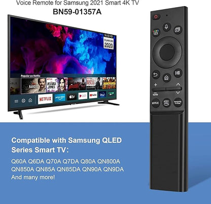Universal Replacement Remote BN59-01357A fit for All Samsung Smart TVs Compatible with All Samsung QLED Series Smart TV [No Voice Function]