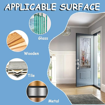 SimpliSafe Adhesive Replacement - 24 PCS Pre-Cut Strips for Entry Sensors & Magnets, No Residue Removal, Strong Hold for Wall/Door, 12 Sensor Pads + 12 Magnet Pads
