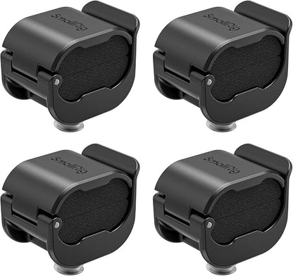 SmallRig Camera Clamp (4 pcs) for HDMI/SDI/Microphone Cable, DSLR Camera Cable Lock Mount Support 2-7mm