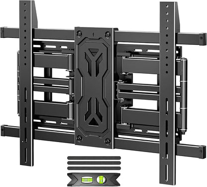 MOUNTUP Heavy Duty Full Motion TV Wall Mount for 50-110 inch Large TVs, Holds 250 lbs, 1.65" Slim TV Bracket with Extension, Swivel & Tilt, Preassembled, Max VESA 800x600mm, Fits 12-24" Studs, MU0096