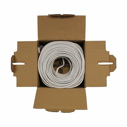 NavePoint 250ft in Wall Audio Speaker Cable Wire CL2 16/2 AWG Gauge 2 Conductor Bulk White