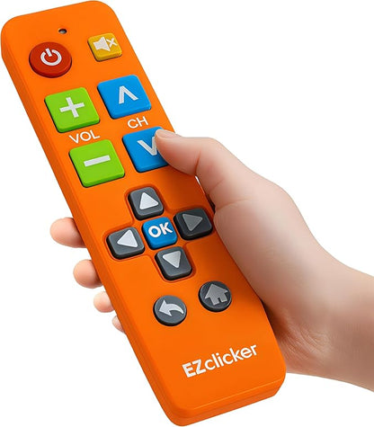 Samsung Replacement TV Remote Compatible with Samsung TV's ONLY (Orange) Big Button TV Remote Control, Simplified and Easy to Use (2xAAA Batteries not Included)