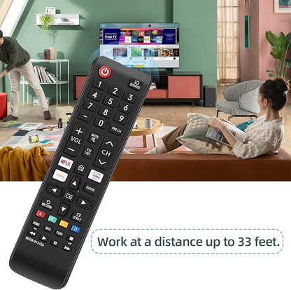 BN59-01315A Universal Remote for All Samsung TV Remote w Netflix Hulu Button UN43RU7100 UN50RU7200 UN65RU710D UN75RU710D LCD LED HDTV 3D Smart TVs