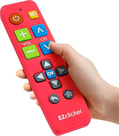 Samsung Replacement TV Remote Compatible with Samsung TV's ONLY (Pink) Big Button TV Remote Control, Simplified and Easy to Use (2xAAA Batteries not Included)