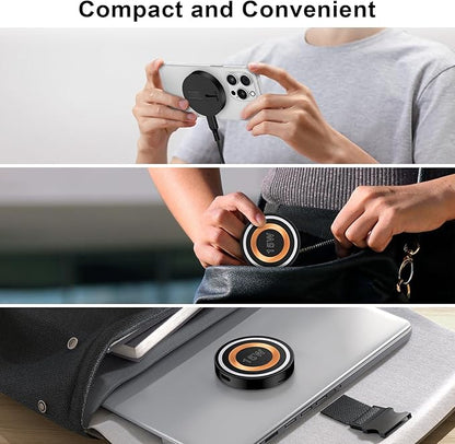 Magsafe Charger Samsung Wireless Charger Fast Charging Pad Magnetic Charger for Android Samsung S25 Ultra S25 Plus S25 S24 S23 S22 S21 S20 S10,Magnetic Charger Stand for iPhone 16 15 14 Pro Max Plus