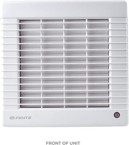 VENTS-US GK 150 MA - Easy to Install 6" Through The Wall Exhaust Fan with 176 CFM - Built to Remove Moisture, Harmful Fumes, Vapors, Odors, Humidity, and Common Indoor Air Contaminants