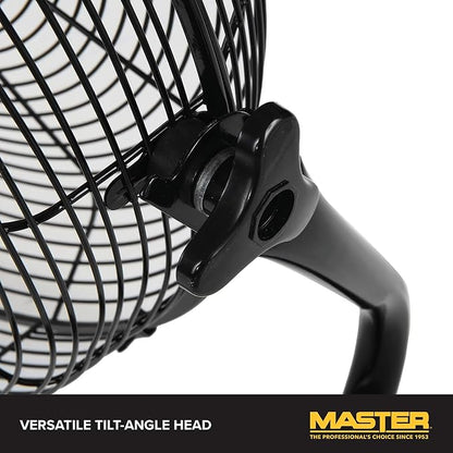 Master 20" Industrial High Velocity Floor Fan with 3 Speed Settings. Use for Shop, Garage or Warehouse. All Metal Construction (MAC-20F)