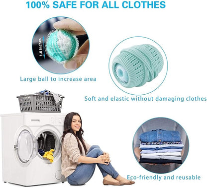 8PCS Pet Hair Remover and Laundry Ball Set, Reusable Dog Hair Remover for Laundry, Lint Catcher Laundry Ball in Washing Machine, Pet Hair Catcher for Clothes, Bedding