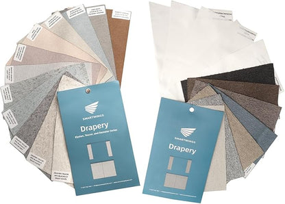 SmartWings Drapery Fabric Samples, for Custom Curtain Fabric Selection, Various Styles for Indoor Room, Multi Color