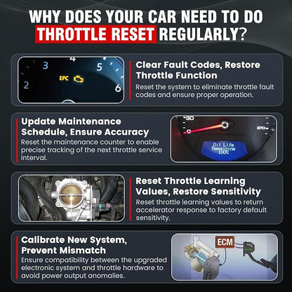2026 BOSSCOMM IF740 OBD2 Scanner, 4 Systems ABS/SRS/Transmission/Check Engine Code Reader Scan Tool with Oil＆Throttle Resets, Car Scanner Diagnostic Tool for All Cars, Lifetime Free Update