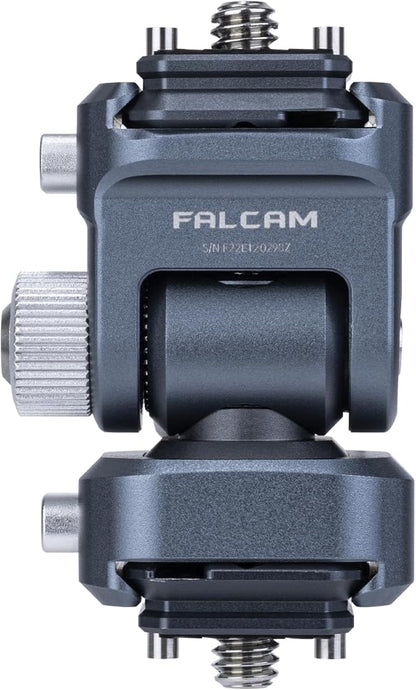 FALCAM Field Monitor Mount Holder Kit, Monitor Holder with 2-Pieces F22 Quick Release Plate, 360-Degree Swivel and 180-Degree Tilt Adjustable for 5" and 7" Monitor-2543