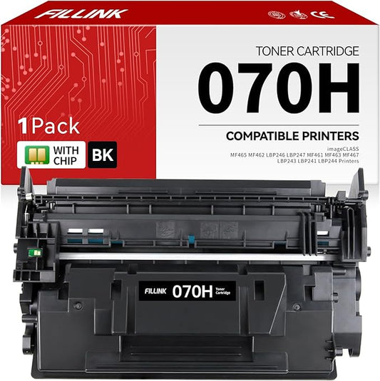 070 070H Toner Cartridge Compatible for Canon 070H 070 CRG070H Toner Cartridge for ImageCLASS LBP240 MF460 MF462dw MF465dw LBP247dw LBP246dw LBP246 Printer 1 Pack