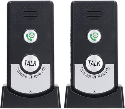 Brrnoo 2 Way Voice Intercom Home Intercom System Wireless Super Long Range Intercomunicador Intercom Doorbell System Unit for Home Hospital Office