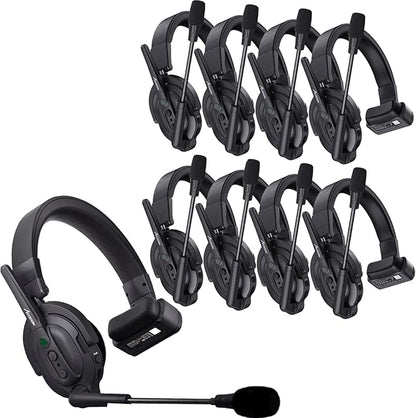 Accsoon Como MIC02-1H4R Wireless Headset Intercom System 9-Person Full Duplex 1312ft Team Communication Group Talk, Links up to 9-Person, 10+Hour Battery Life